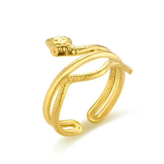 Snake-Shaped Open Ring