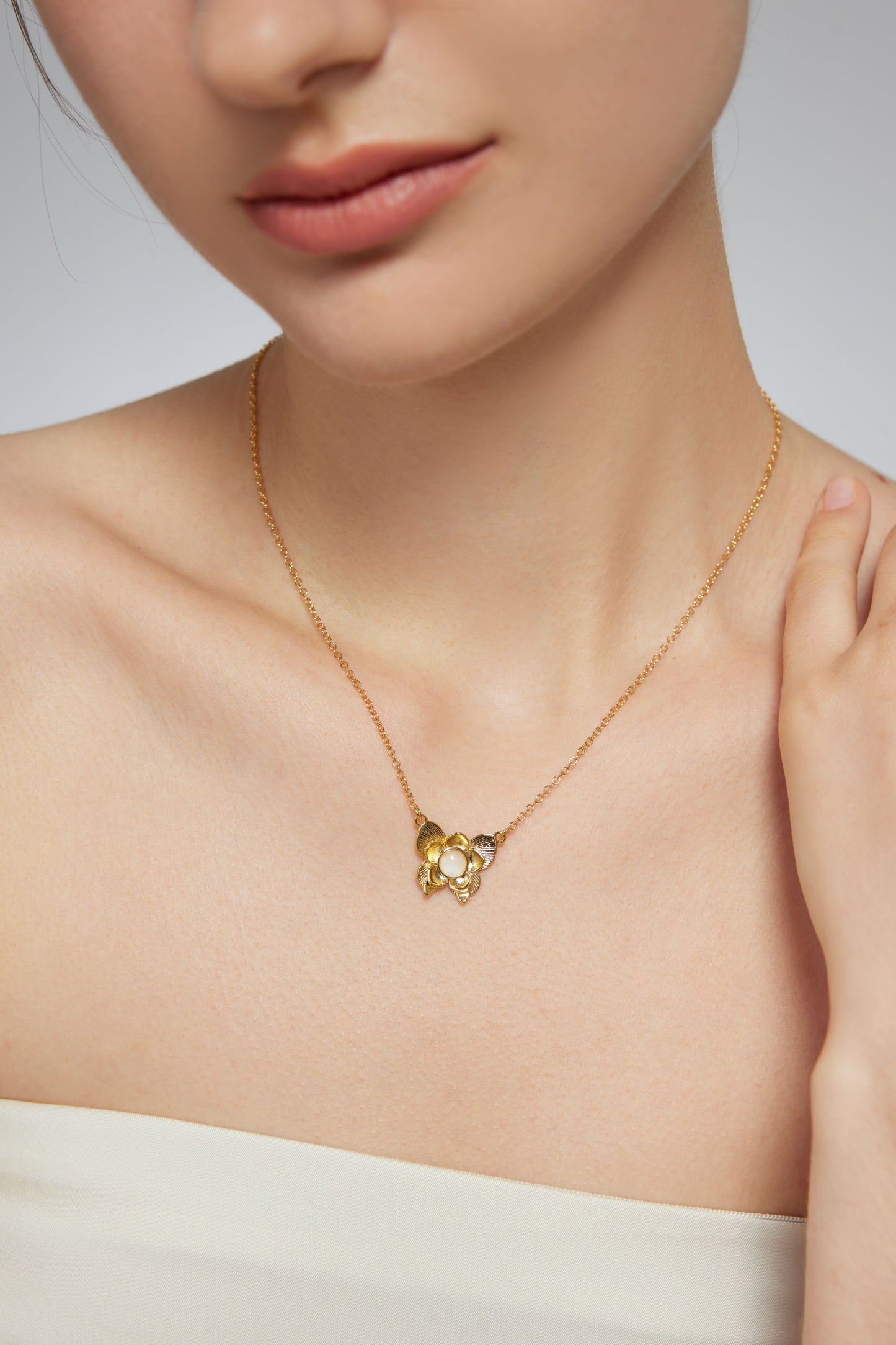 Butterfly Lotus Pendant