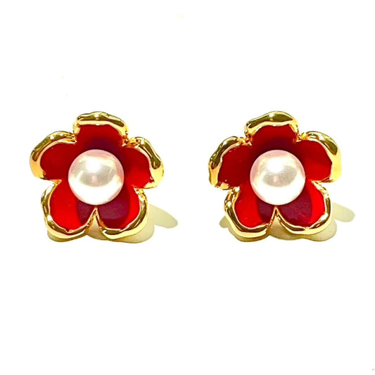 Floral French Earrings