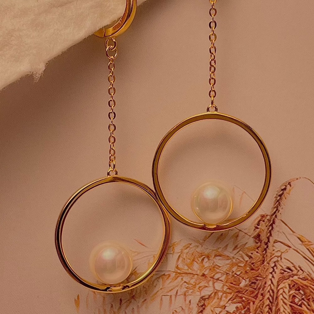 Peral Bead Drop Earrings