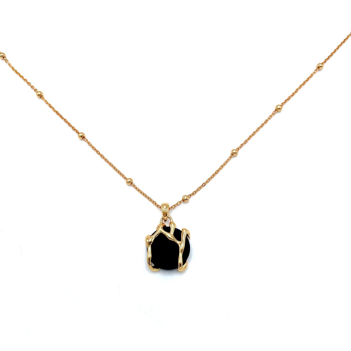 Agate Gold Necklace