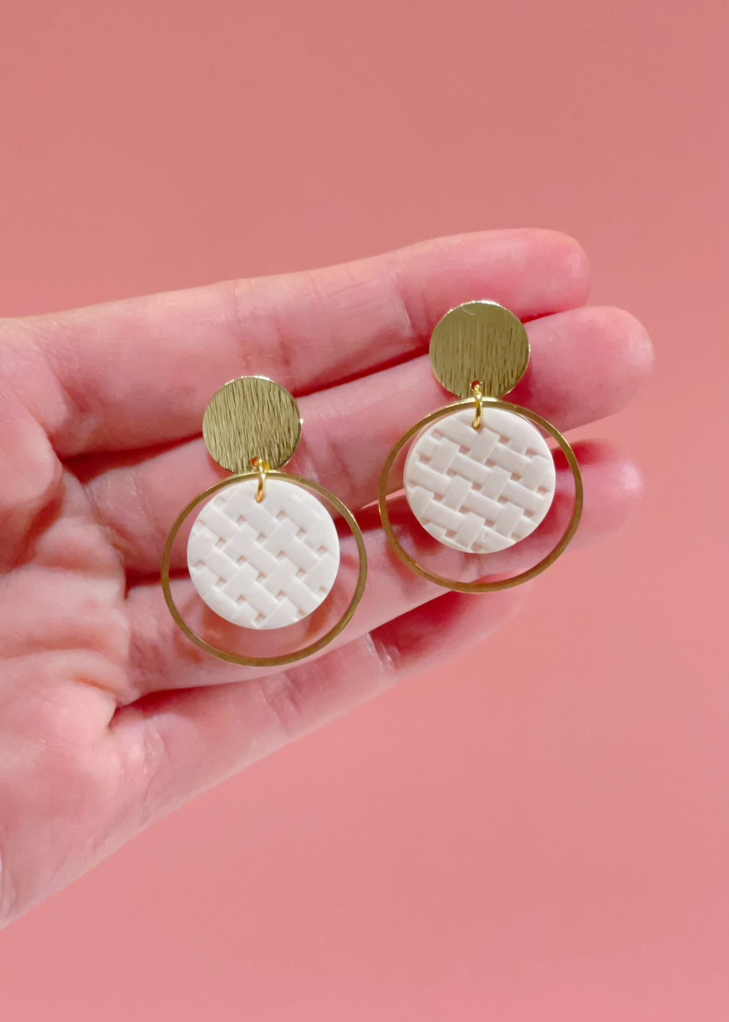 The CHARLOTTE- Woven Texture Hoop Earrings