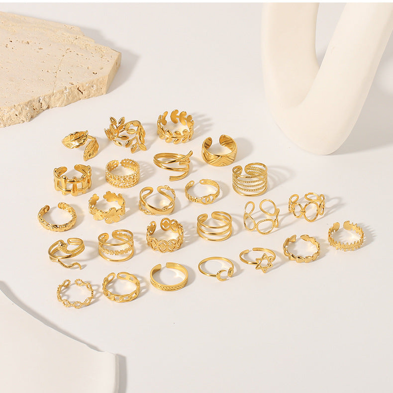 Snake-Shaped Open Ring