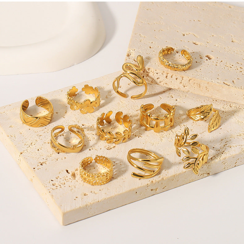 Snake-Shaped Open Ring