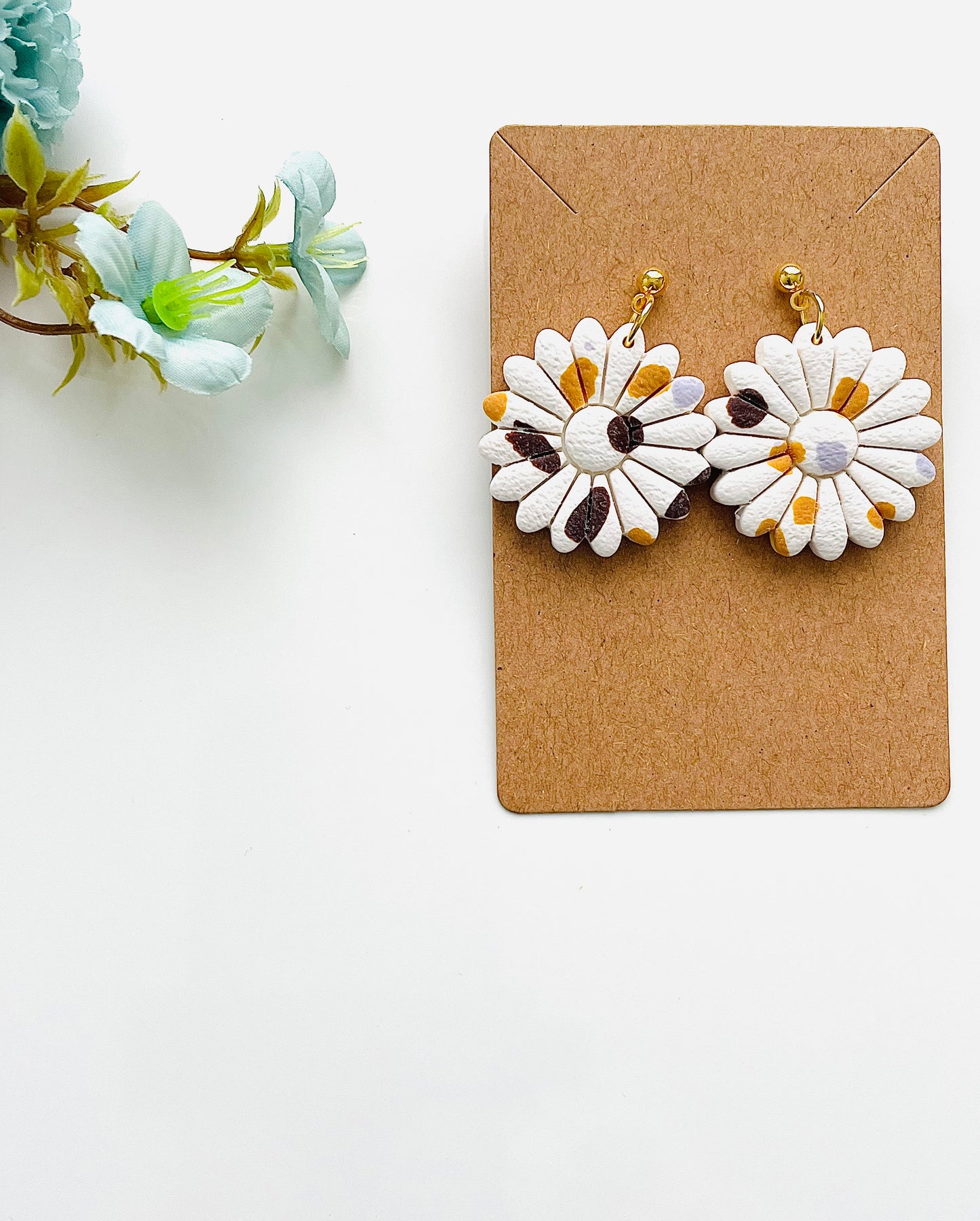 Terrazzo Cream Sun Flower Design