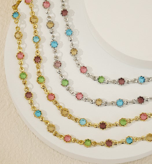 Colored beads necklace