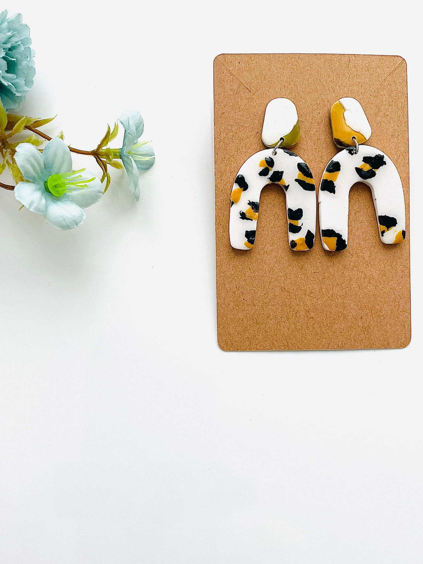 Leopard Arch Dangle Earrings