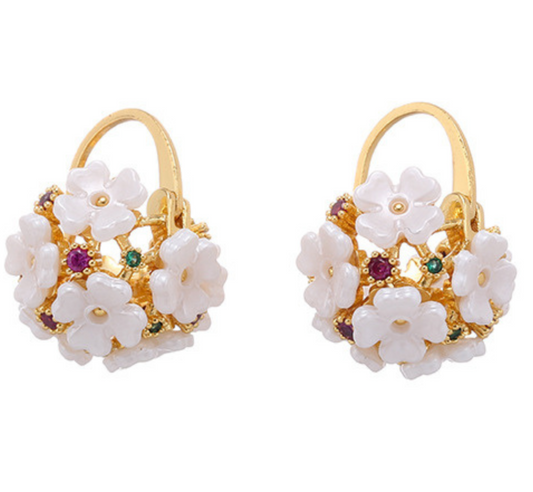 Hollow Flower Earrings