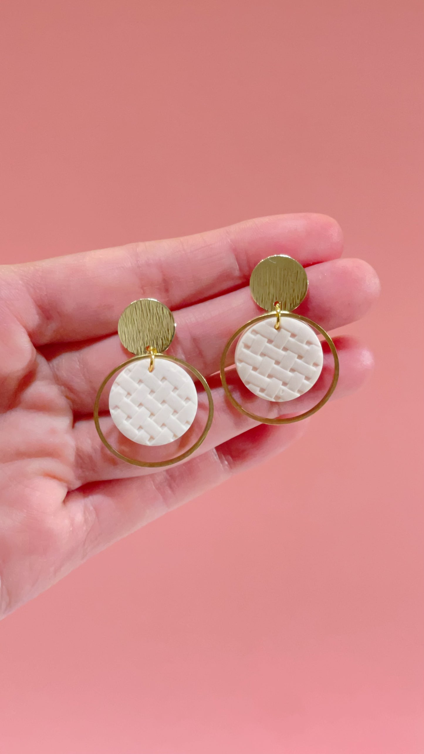 The CHARLOTTE- Woven Texture Hoop Earrings