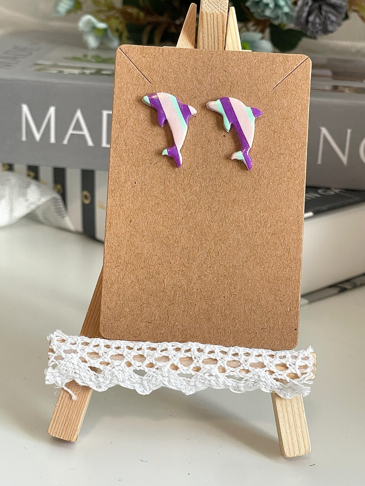 Metallic Dolphin Earrings