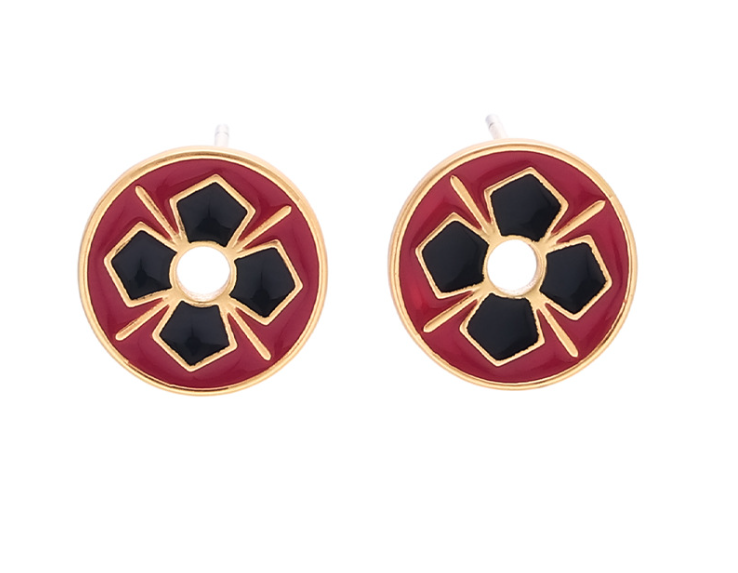 Ethnic Enamel Ear Studs