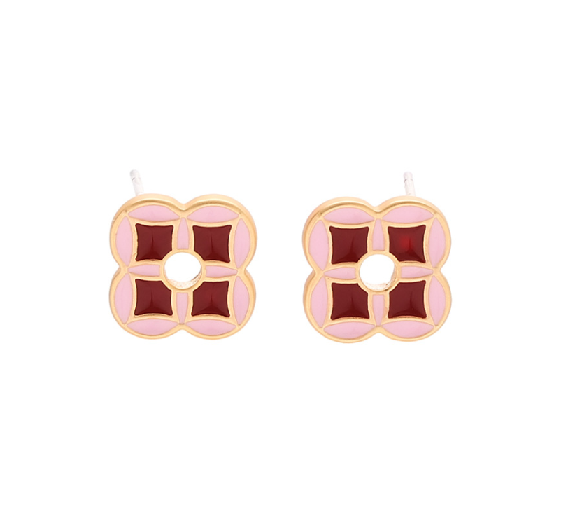 Ethnic Enamel Ear Studs