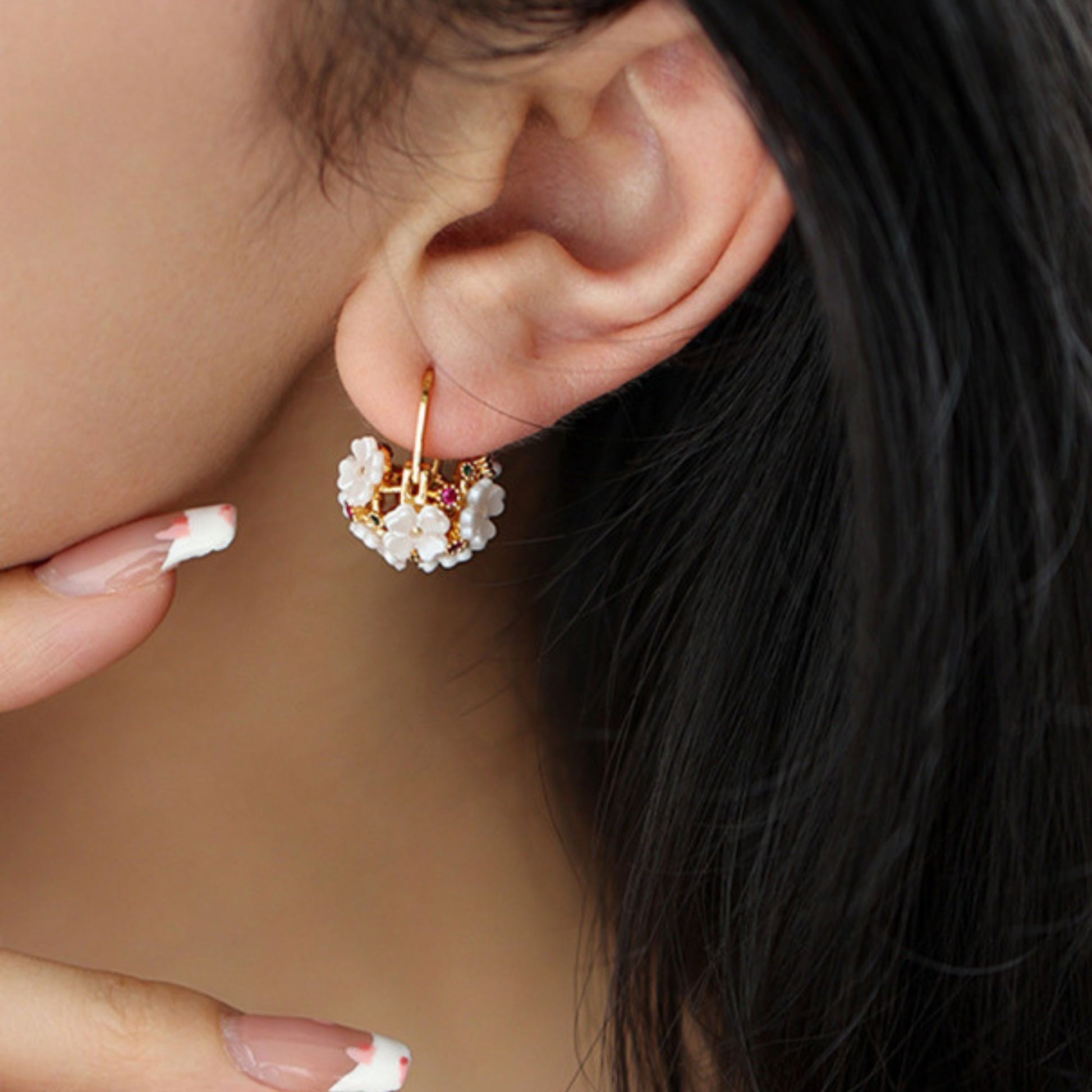 Hollow Flower Earrings