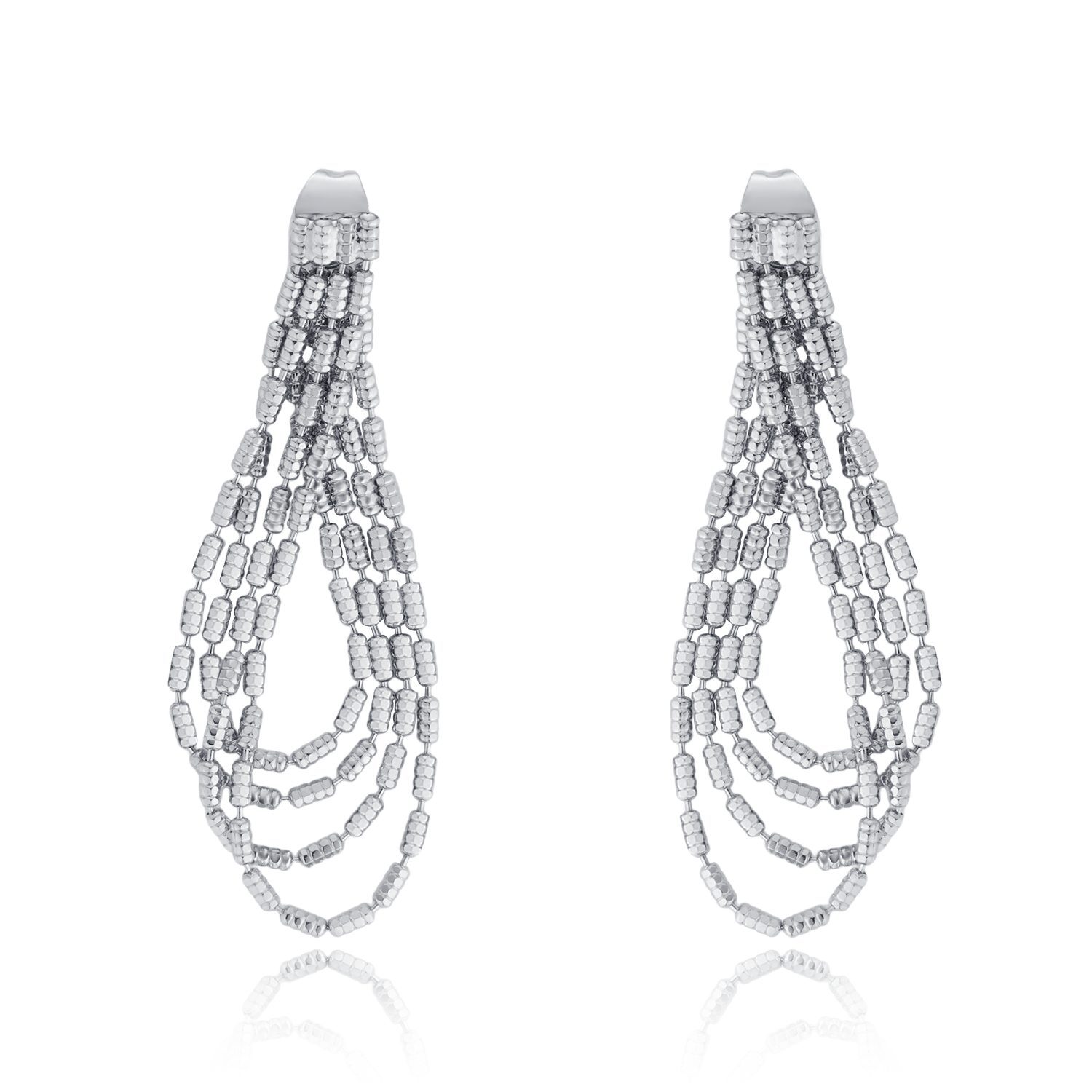 Silver Tassel Earrings